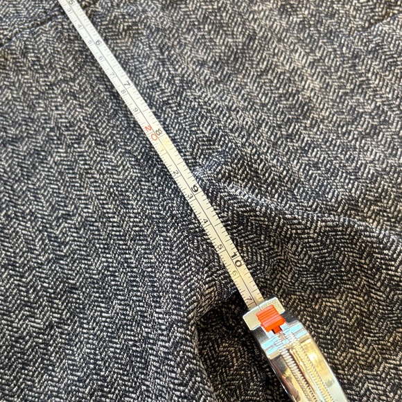 Athleta Metro Skinny Pant M Navy Blue Herringbone Stretch Career Work Pants - Picture 10 of 11